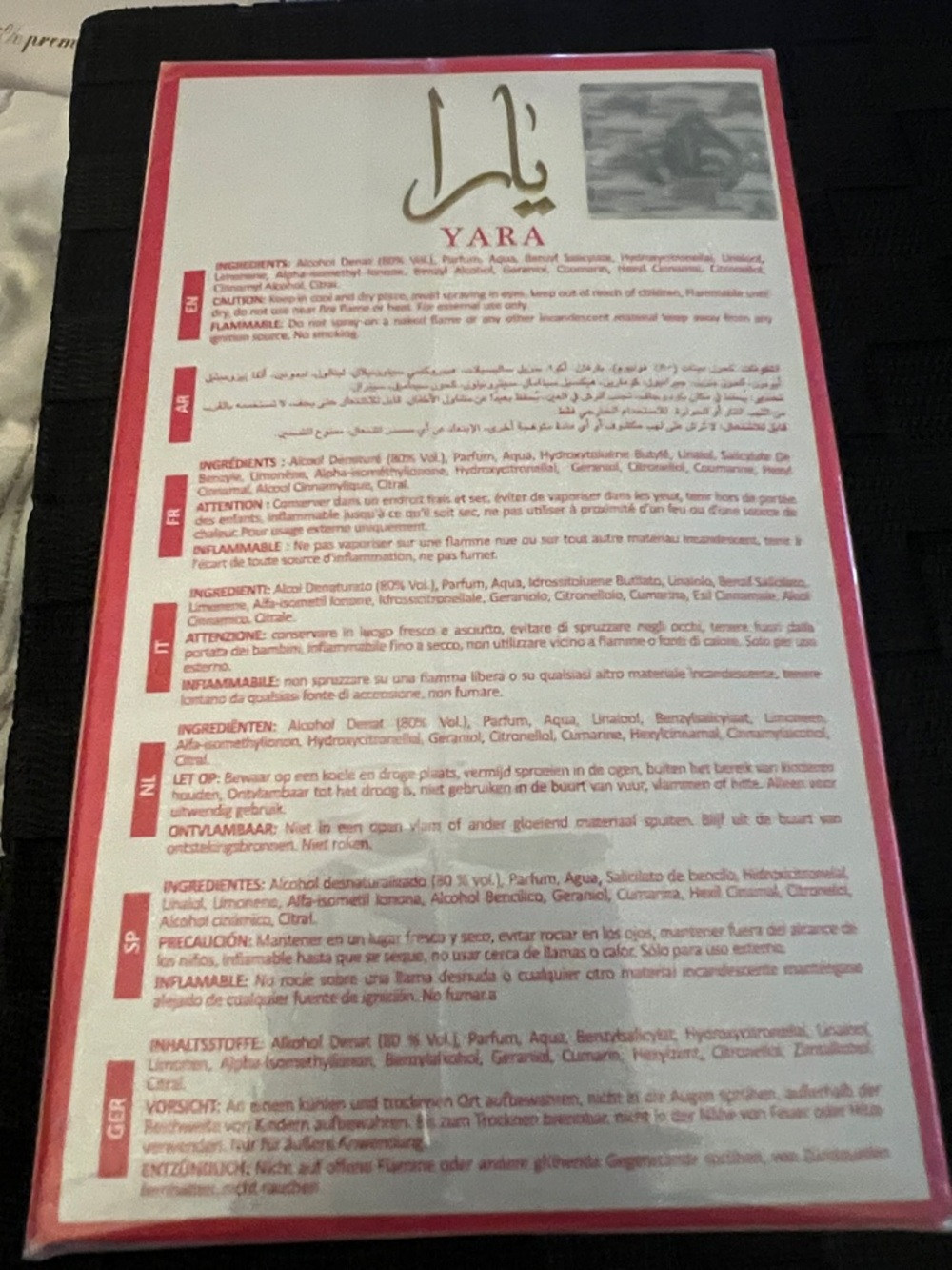 Lattafa Yara Fragrance Spray - Pink & White Packaging - Picture 2 of 3
